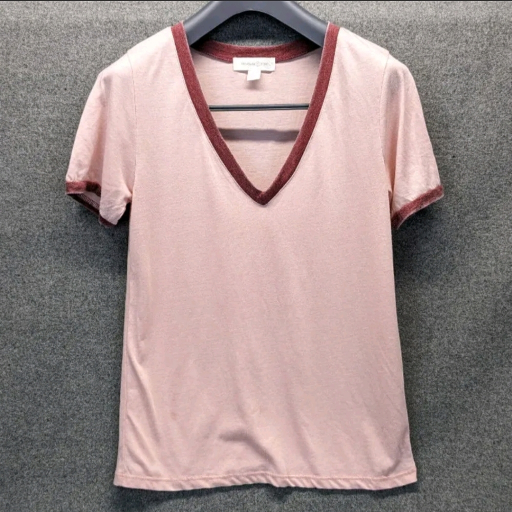 Treasure &Bond Ringer V neck tee